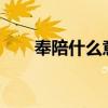 奉陪什么意思?（奉陪到底什么意思）