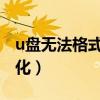 u盘无法格式化没有足够权限（优盘无法格式化）