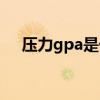 压力gpa是什么单位（gpa是什么单位）