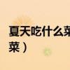 夏天吃什么菜开胃又营养家常菜（夏天吃什么菜）