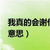 我真的会谢什么意思怨男0（我真的会谢什么意思）