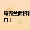 乌克兰面积和人口世界排名（乌克兰面积和人口）