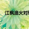 江枫渔火对愁眠的上一句姑苏城外寒山寺