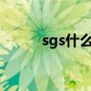 sgs什么意思?（sgs是什么意思）
