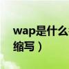 wap是什么名字的缩写（wap是什么意思的缩写）