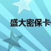 盛大密保卡什么时候出的（盛大密保卡）