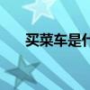 买菜车是什么车（买菜车是什么意思）