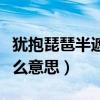 犹抱琵琶半遮面啥意思（犹抱琵琶半遮面是什么意思）