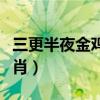 三更半夜金鸡叫什么生肖（三更半夜是什么生肖）