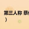 第三人称 蔡依林 歌词意思（第三人称 蔡依林）