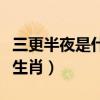三更半夜是什么生肖请百度（三更半夜是什么生肖）