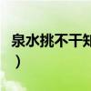 泉水挑不干知识学不完短句意思（泉水挑不干）