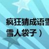 疯狂猜成语雪人和口袋成语答案（疯狂猜成语雪人袋子）