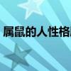 属鼠的人性格脾气特点缺点（属鼠的人性格）