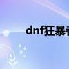 dnf狂暴者加点2022（dnf狂暴者）