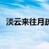 淡云来往月疏疏的意思（淡云来往月疏疏）