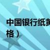 中国银行纸黄金实时价格（中国银行纸黄金价格）