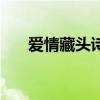 爱情藏头诗在线生成器（爱情藏头诗）