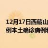 12月17日西藏山南最新疫情消息今天实时数据通报：新增0例本土确诊病例和0例无症状感染者