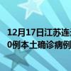 12月17日江苏连云港最新疫情消息今天实时数据通报:新增0例本土确诊病例和0例无症状感染者 12月17日江苏连云港最新疫情消息今天实时数据通报:新增0例本土确诊病例和0例无症状感染者
