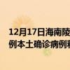 12月17日海南陵水最新疫情消息今天实时数据通报:新增0例本土确诊病例和0例无症状感染者 12月17日海南陵水最新疫情消息今天实时数据通报:新增0例本土确诊病例和0例无症状感染者