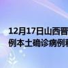 12月17日山西晋中最新疫情消息今天实时数据通报:新增0例本土确诊病例和0例无症状感染者 12月17日山西晋中最新疫情消息今天实时数据通报:新增0例本土确诊病例和0例无症状感染者