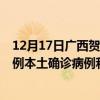 12月17日广西贺州最新疫情消息今天实时数据通报：新增0例本土确诊病例和0例无症状感染者