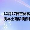 12月17日吉林松原最新疫情消息今天实时数据通报：新增2例本土确诊病例和0例无症状感染者