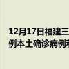 12月17日福建三明最新疫情消息今天实时数据通报：新增2例本土确诊病例和0例无症状感染者