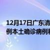 12月17日广东清远最新疫情消息今天实时数据通报：新增7例本土确诊病例和0例无症状感染者
