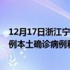 12月17日浙江宁波最新疫情消息今天实时数据通报：新增6例本土确诊病例和0例无症状感染者