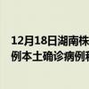 12月18日湖南株洲最新疫情消息今天实时数据通报：新增0例本土确诊病例和0例无症状感染者