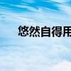 悠然自得用具体的情景表现出来怎么写