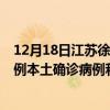 12月18日江苏徐州最新疫情消息今天实时数据通报：新增0例本土确诊病例和0例无症状感染者