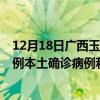 12月18日广西玉林最新疫情消息今天实时数据通报：新增0例本土确诊病例和0例无症状感染者