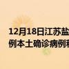 12月18日江苏盐城最新疫情消息今天实时数据通报：新增0例本土确诊病例和0例无症状感染者