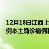 12月18日江西上饶最新疫情消息今天实时数据通报：新增0例本土确诊病例和0例无症状感染者