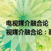 电视媒介融合论：融媒时代的大电视产业创新发展（关于电视媒介融合论：融媒时代的大电视产业创新发展介绍）