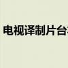电视译制片台本（关于电视译制片台本介绍）