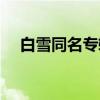 白雪同名专辑（关于白雪同名专辑介绍）