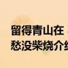 留得青山在 不愁没柴烧（关于留得青山在 不愁没柴烧介绍）
