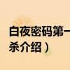 白夜密码第一季天杀（关于白夜密码第一季天杀介绍）