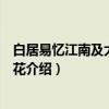 白居易忆江南及大林寺桃花（关于白居易忆江南及大林寺桃花介绍）