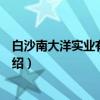 白沙南大洋实业有限公司（关于白沙南大洋实业有限公司介绍）