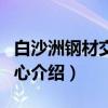 白沙洲钢材交易中心（关于白沙洲钢材交易中心介绍）