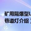 矿用隔爆型LED巷道灯（关于矿用隔爆型LED巷道灯介绍）