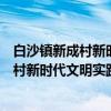 白沙镇新成村新时代文明实践志愿服务队（关于白沙镇新成村新时代文明实践志愿服务队介绍）