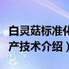 白灵菇标准化生产技术（关于白灵菇标准化生产技术介绍）