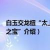 白玉交龙纽“太上皇帝之宝”（关于白玉交龙纽“太上皇帝之宝”介绍）