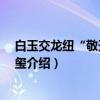 白玉交龙纽“敬天勤民”玺（关于白玉交龙纽“敬天勤民”玺介绍）